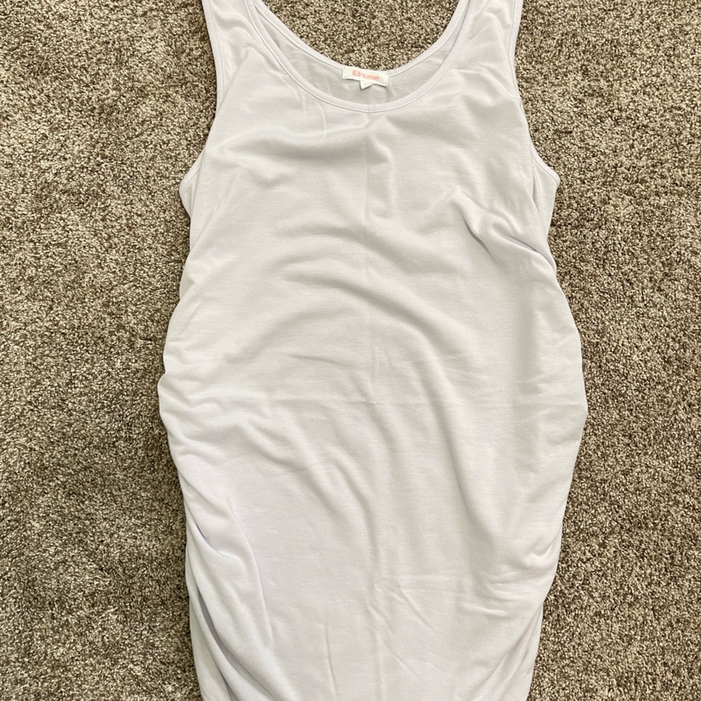 Bhome Maternity Tank Tops for Women Ruched Sleeveless | Pregnancy | XL
